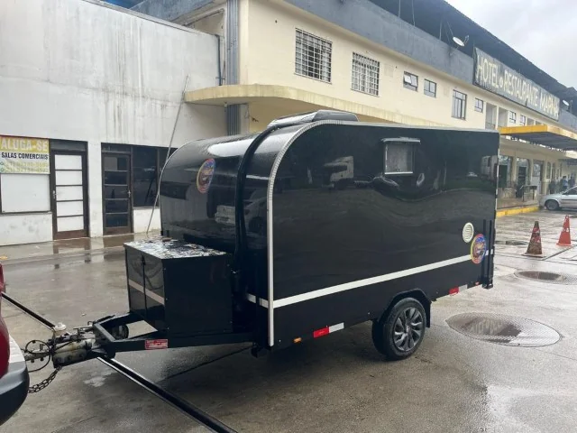 Trailer preto personalizado da Toy Box Metal